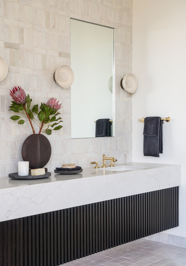 fluted bathroom vanity