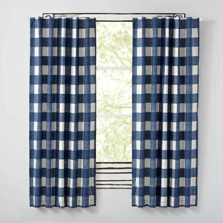  Blue Gingham Curtains