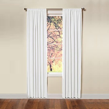  White Blackout Curtains