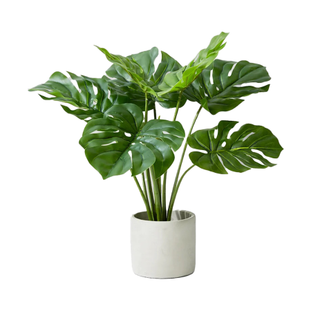  Faux Monsterra Plant in Pot