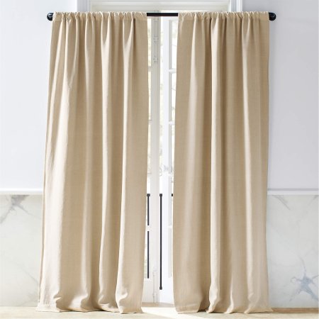  Natural Linen Blackout Curtains from CB2