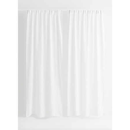  H&M Home White Curtains