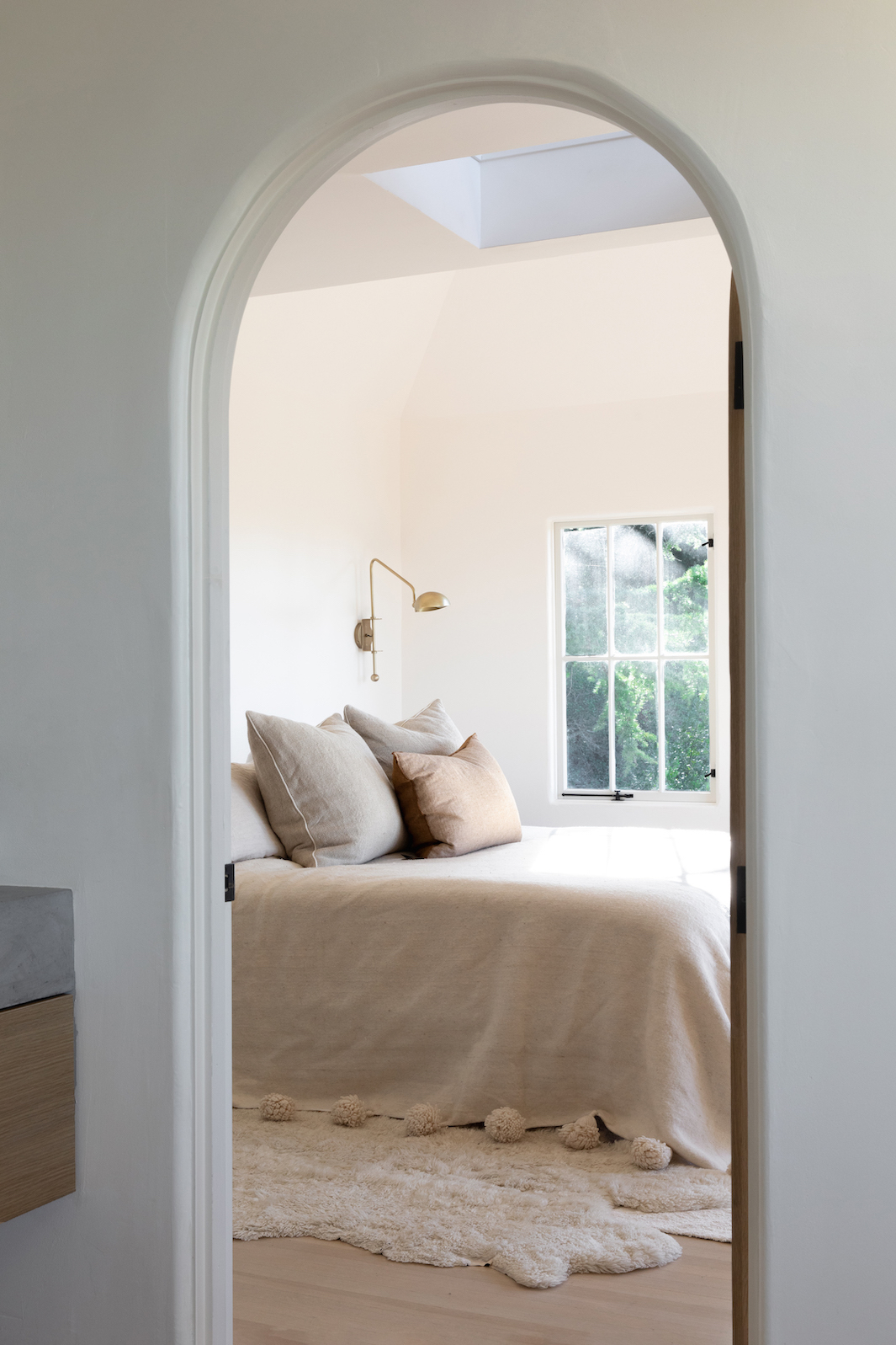 arch leading to bedroom