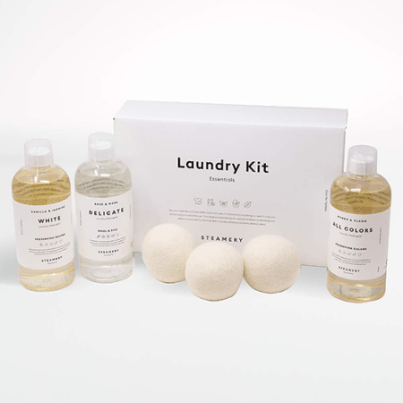  Steamery Laundry Kit with Dryer Balls and Detergent