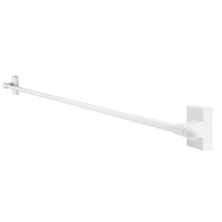  white curtain rod