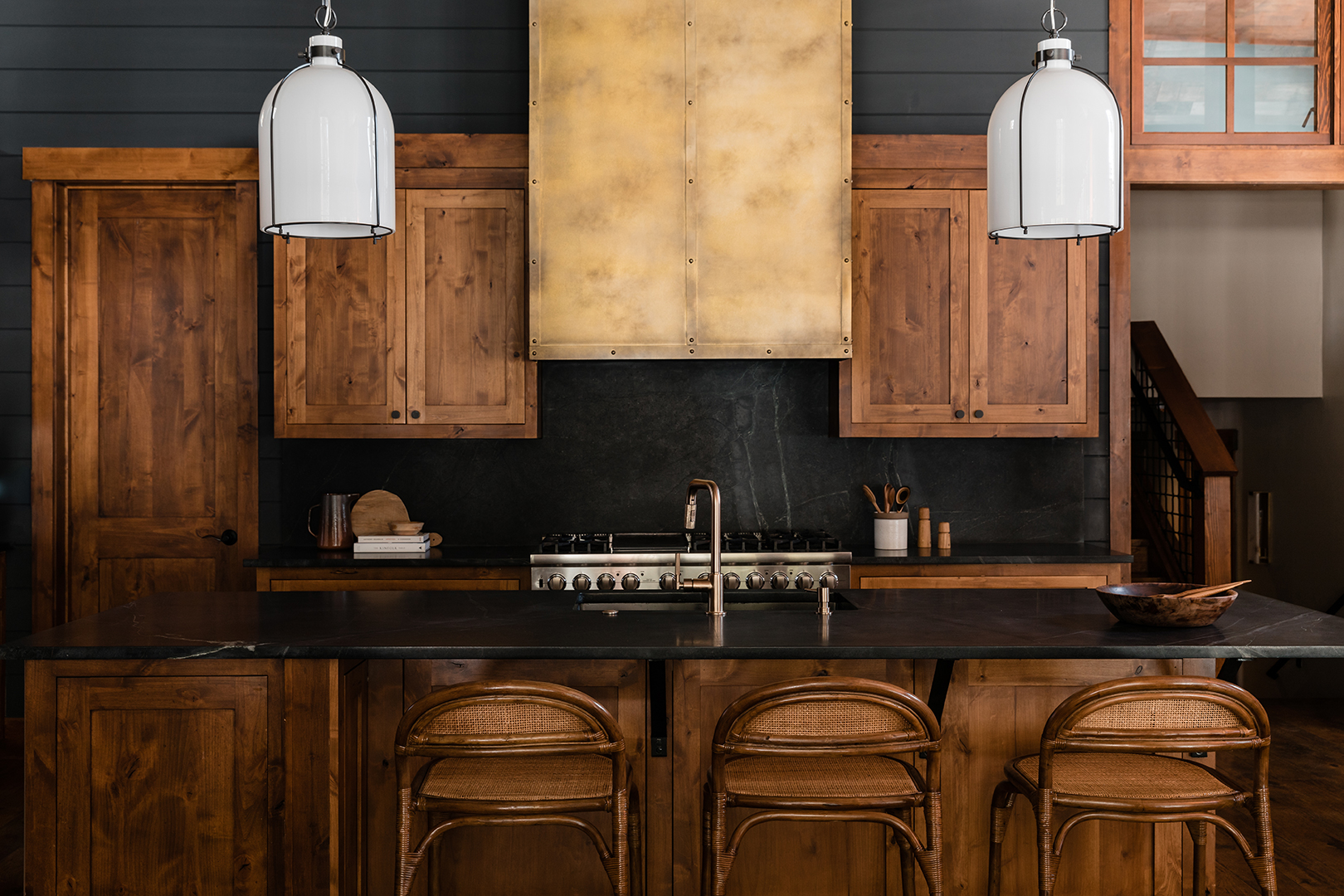 brass kitchen hood