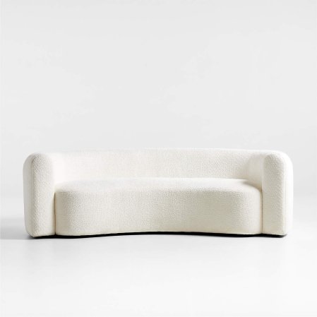  white curved sofa