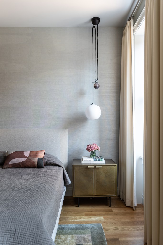 gray bedroom