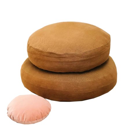  Stack of Circular Poppy Floor Pillows