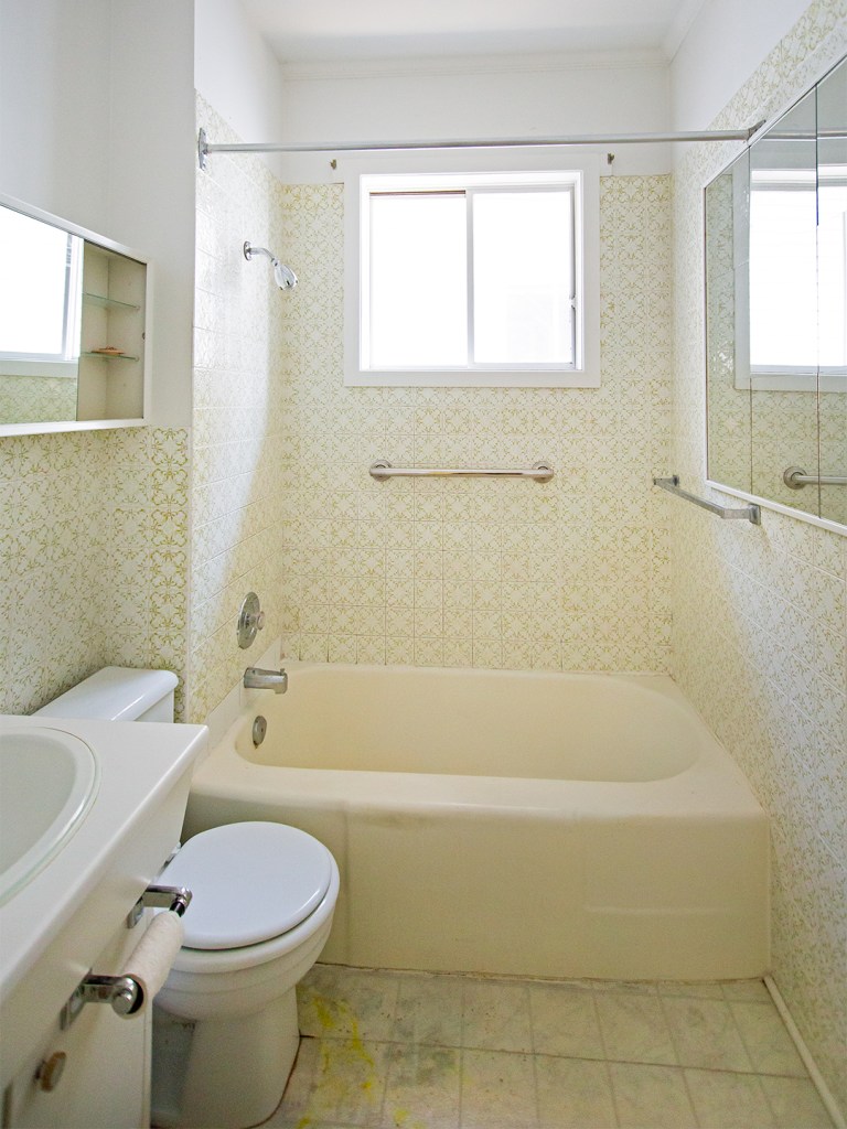 yellow bathroom