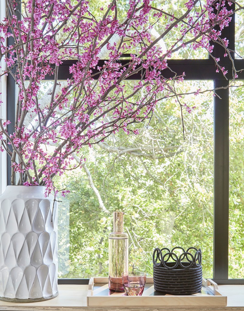 purple flowers in a vase