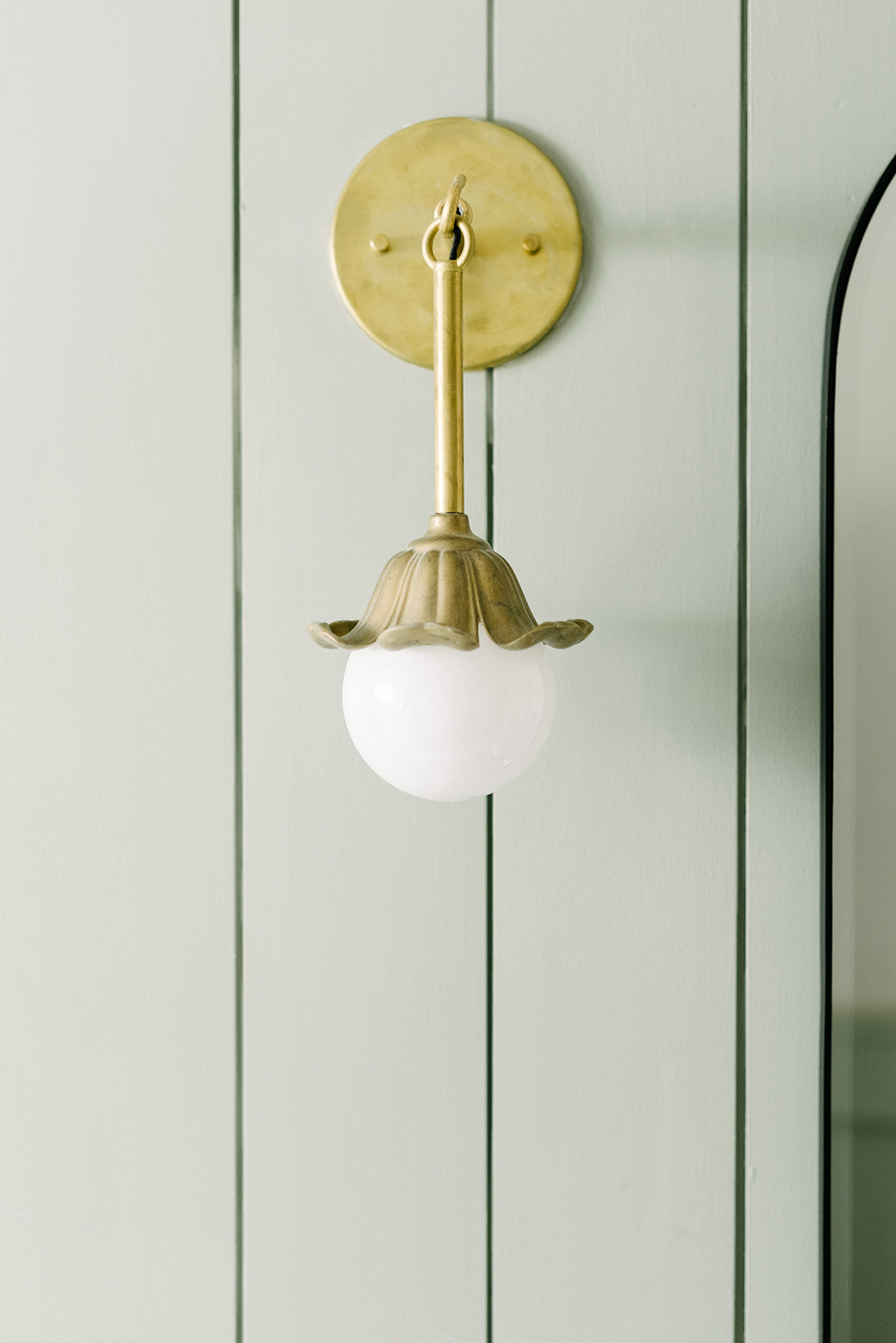 gold wall sconce