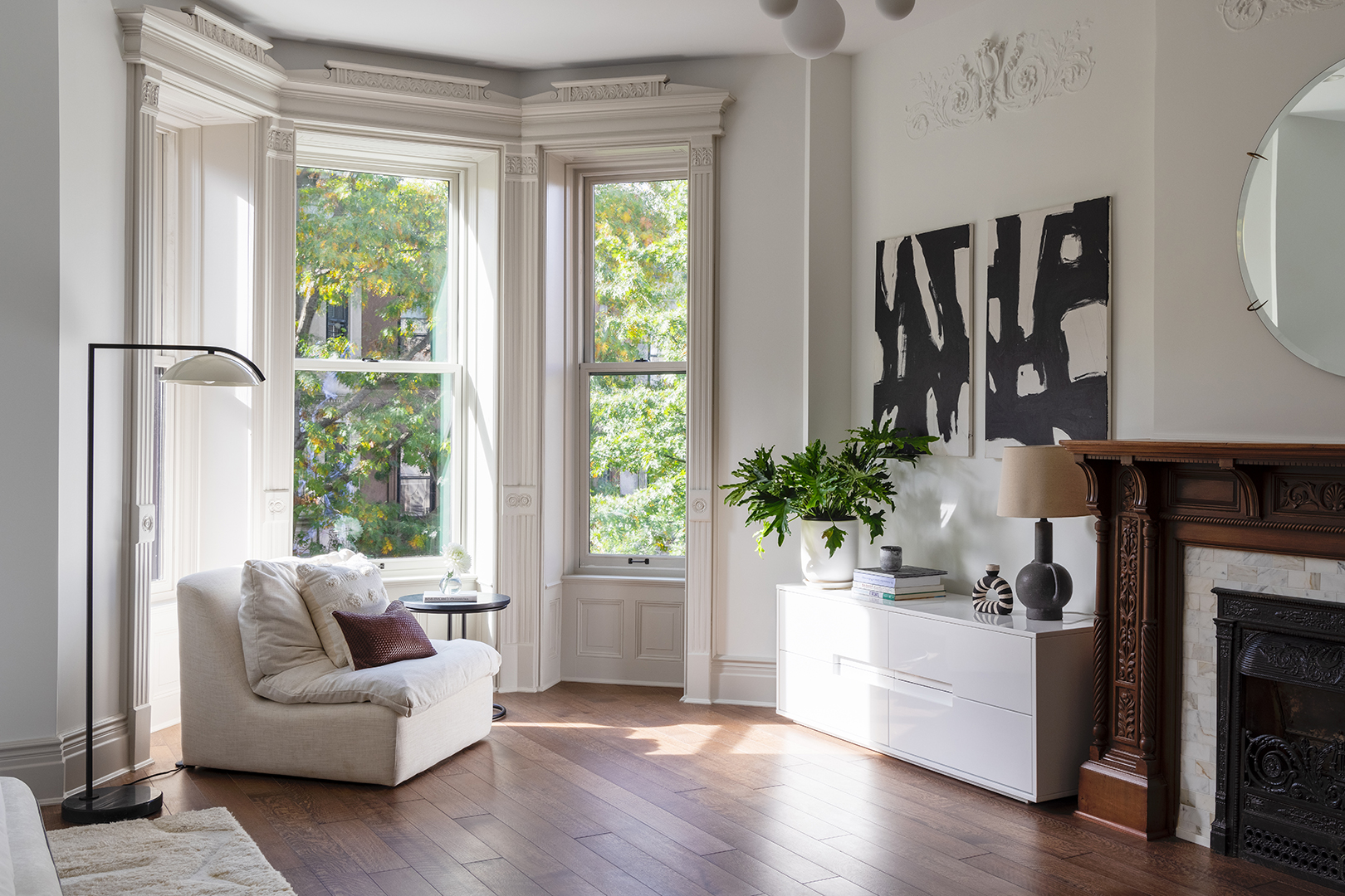 open white living room