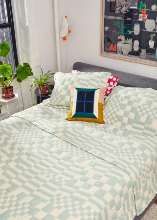  green check bedding