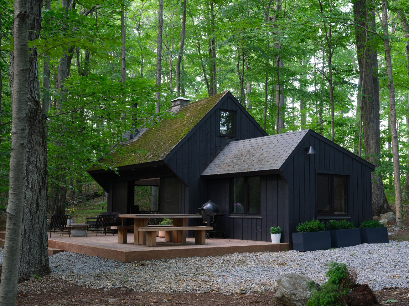 black cabin