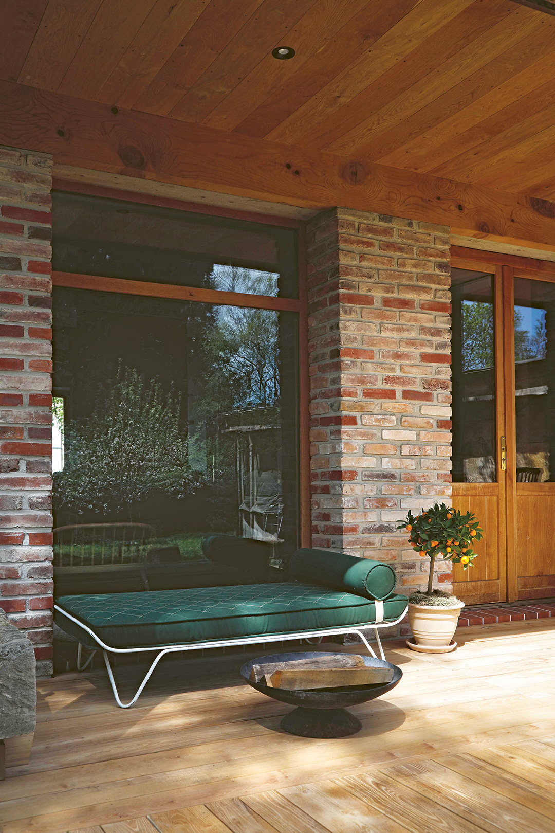 film photo of front porch