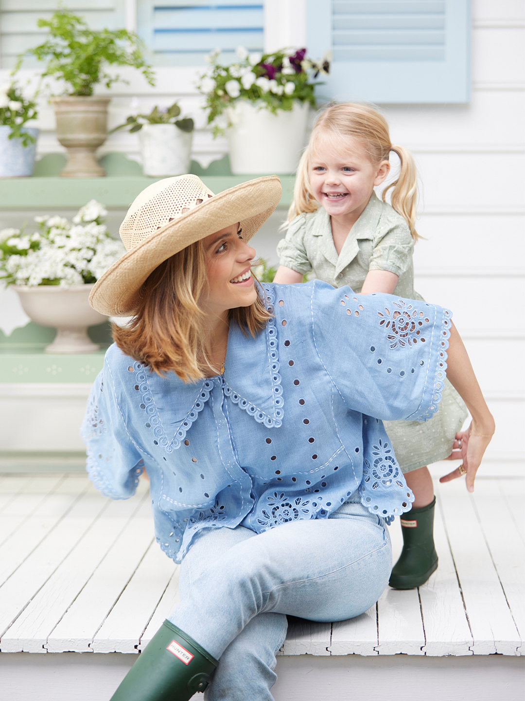 Julia Berolzheimer and her daughter