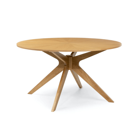  round oak dining table