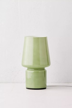  green glass table lamp