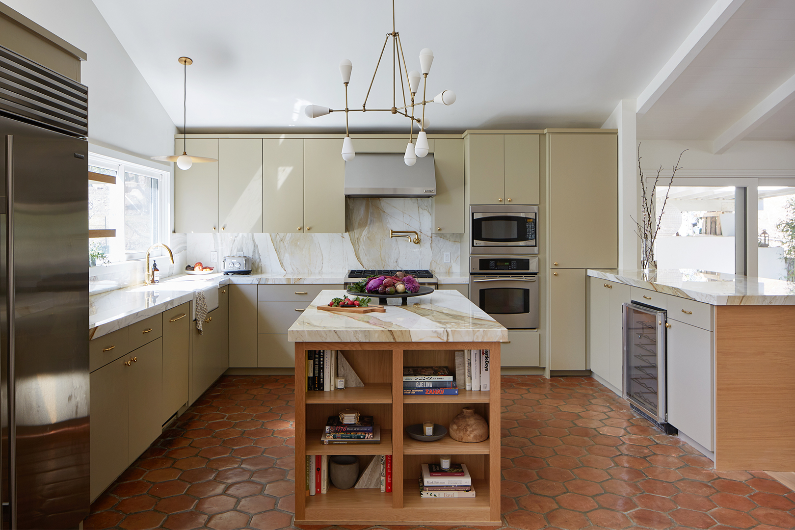 kitchen with island