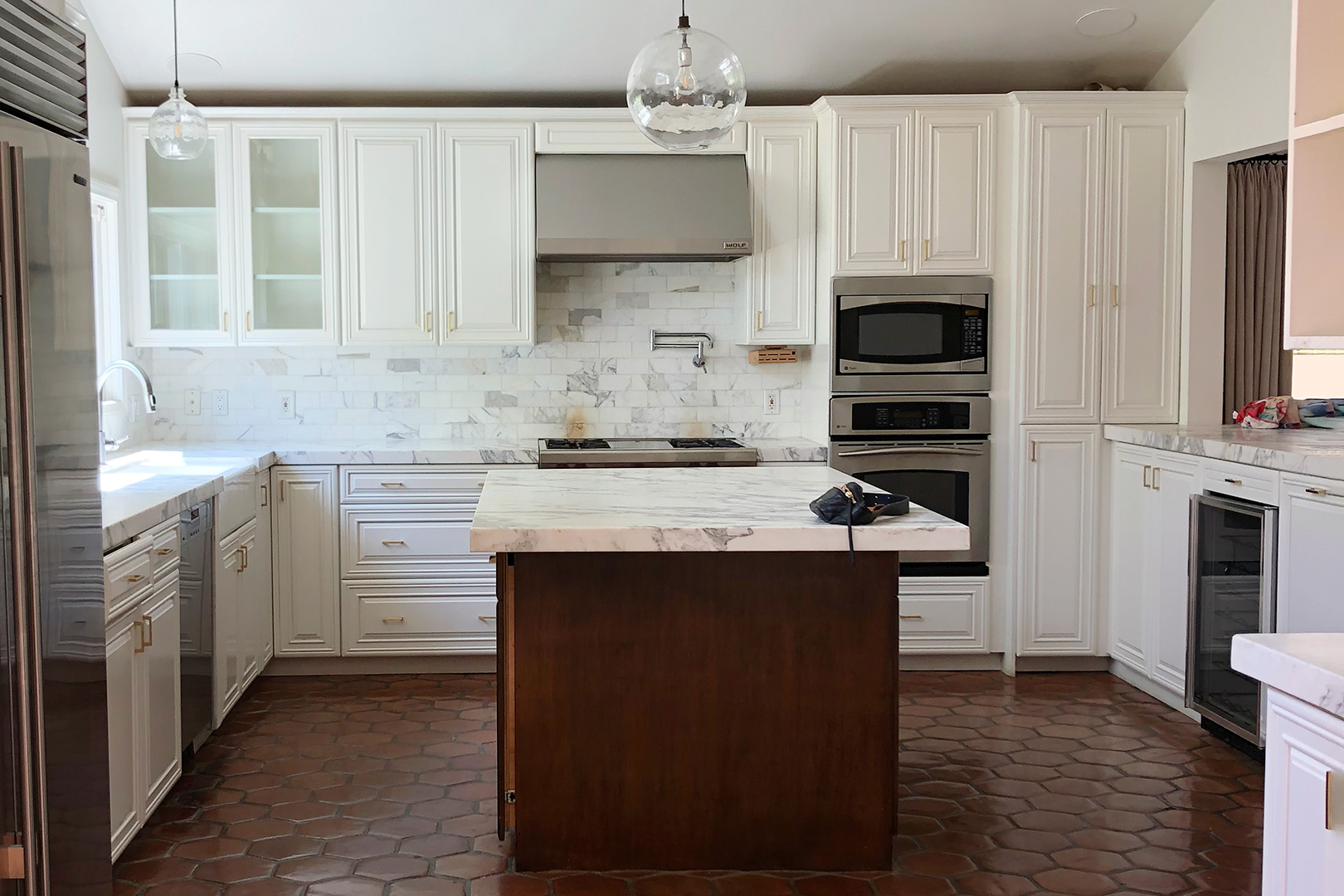 kitchen with island