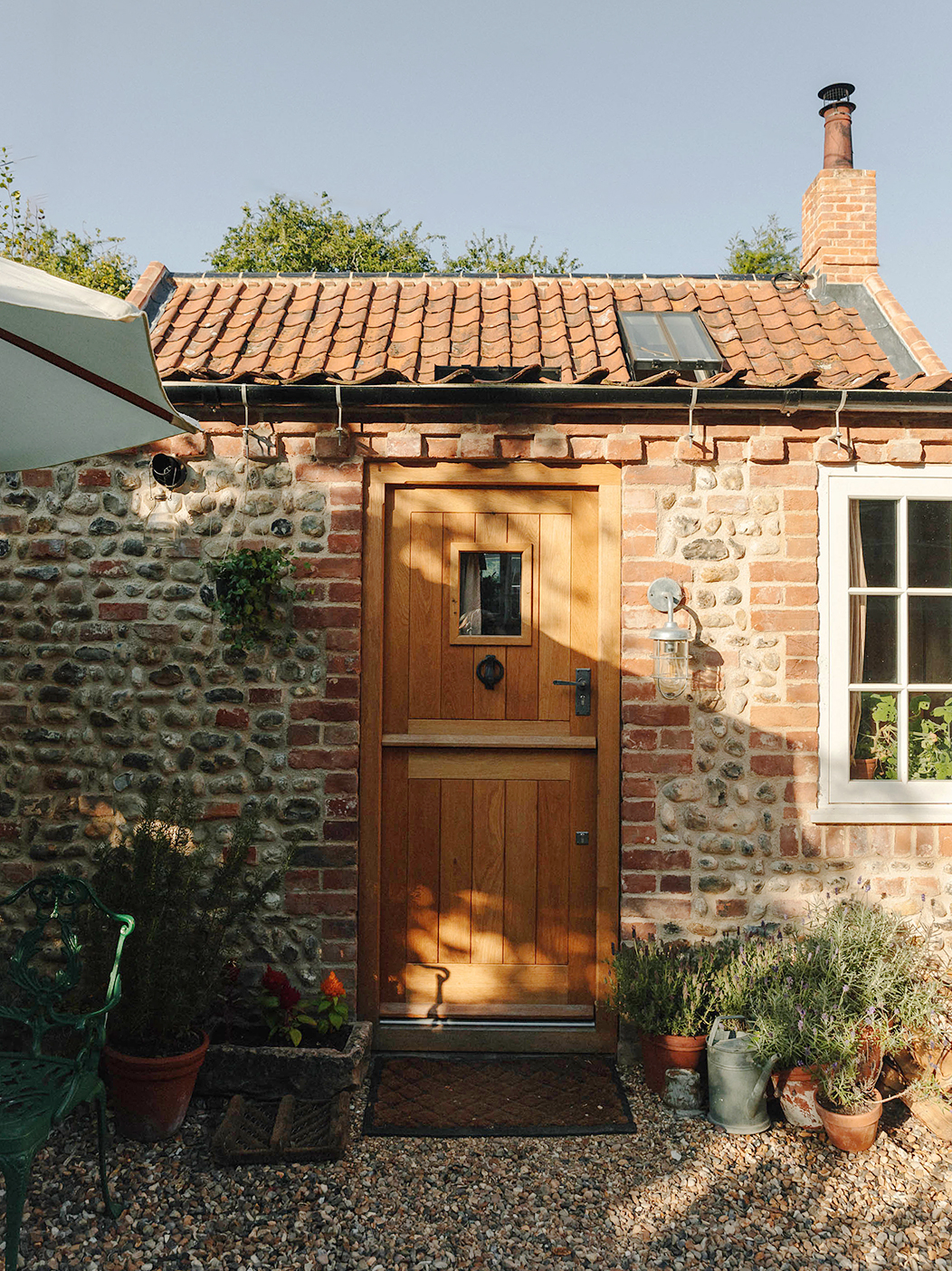 front door of cottage