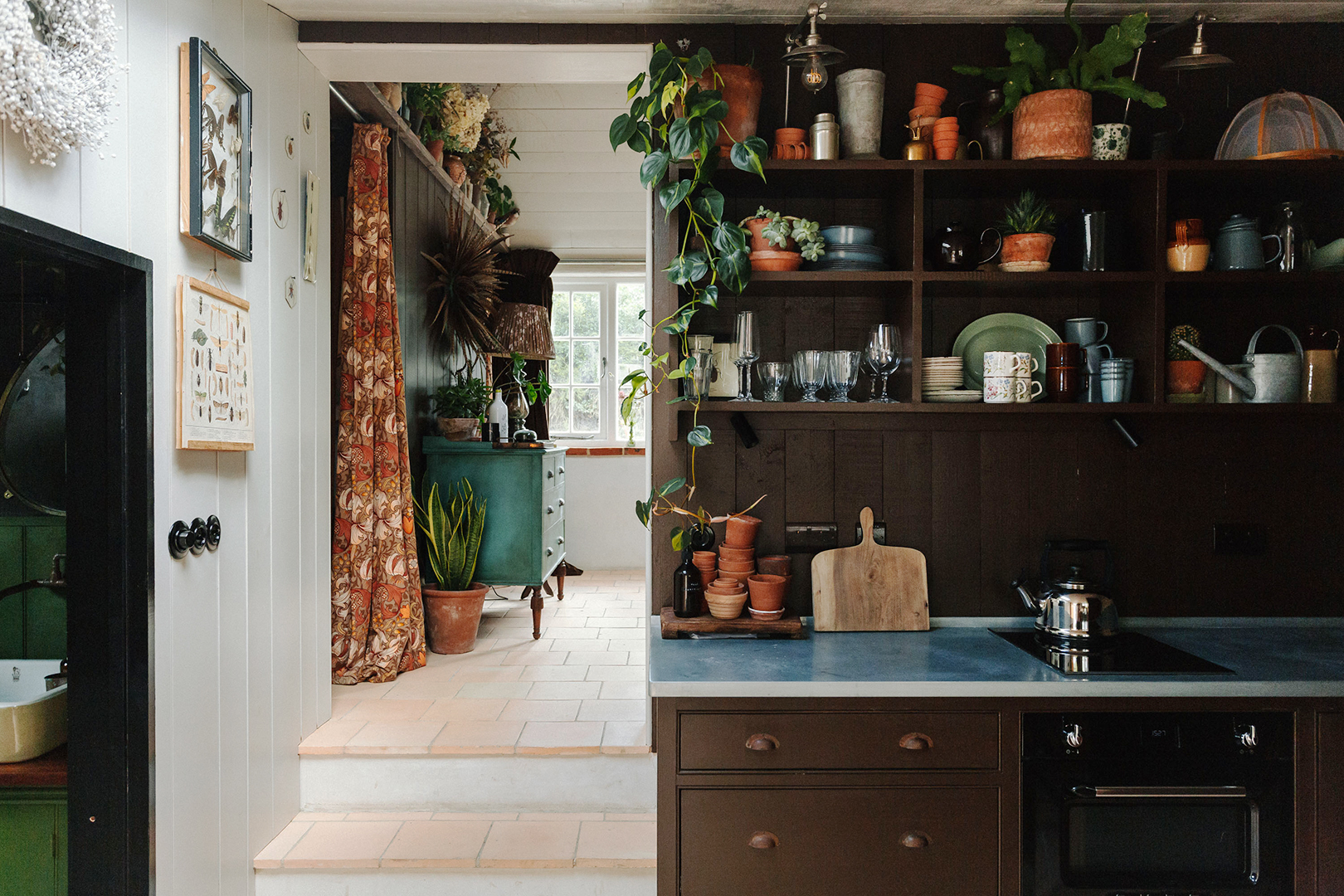 brown kitchen cabinets