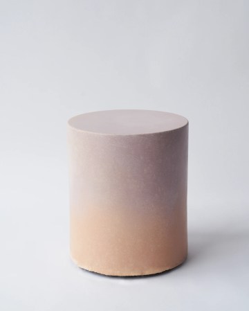  pink concrete side table