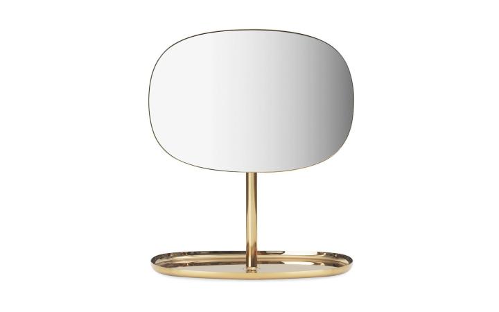  brass table mirror