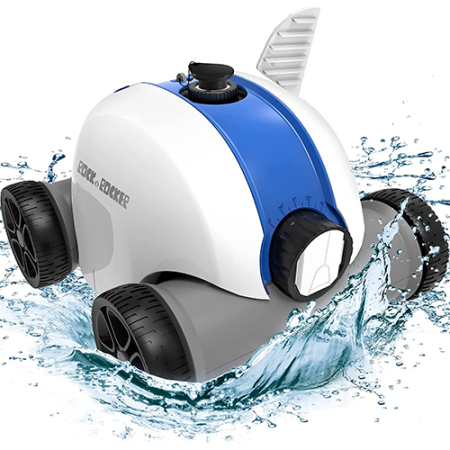  White and Blue Pool Robot Vac