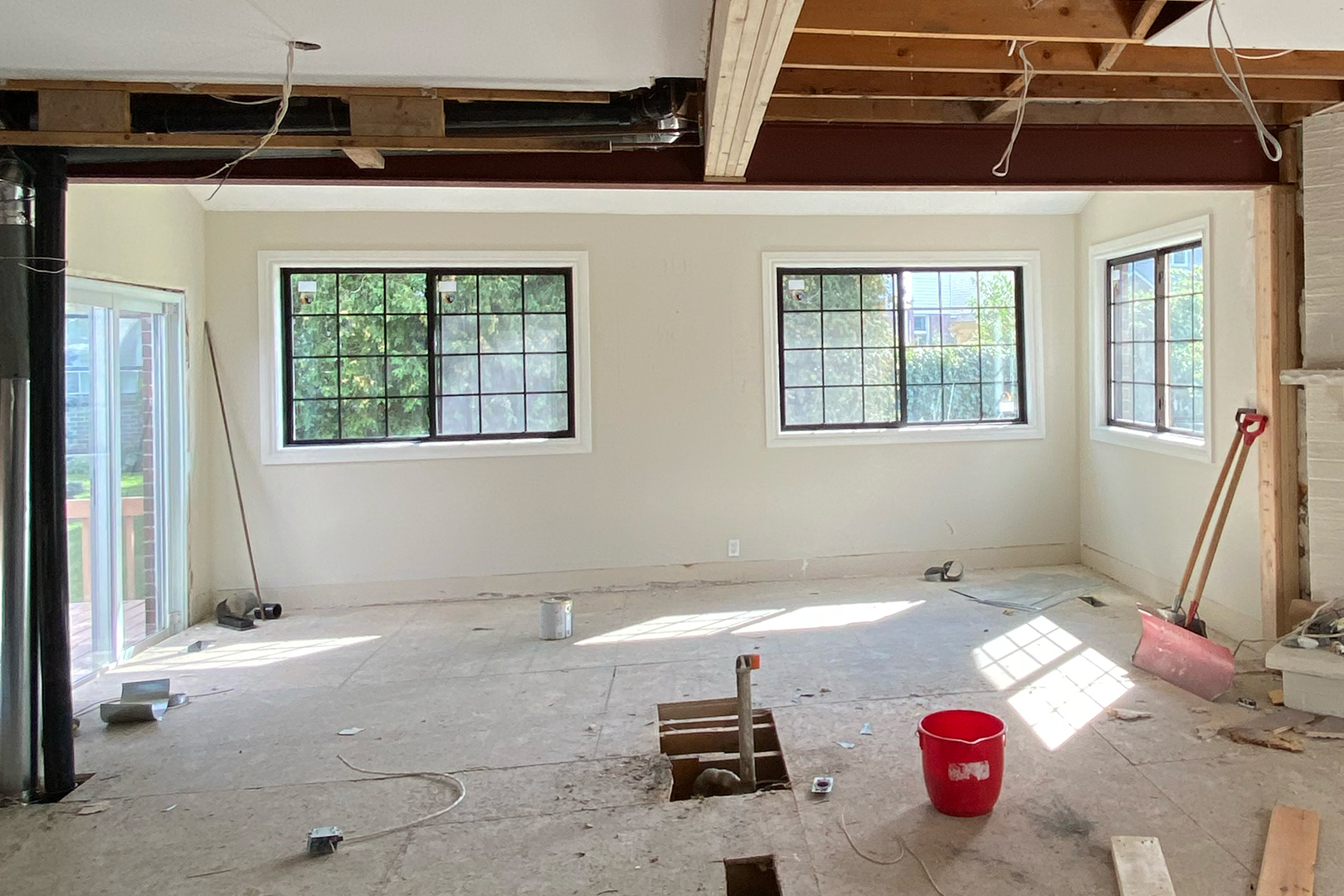 kitchen under construction