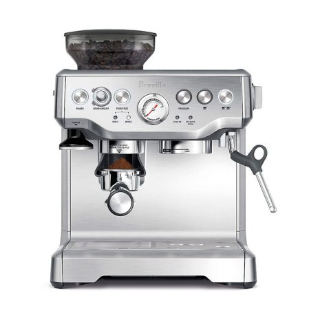  breville barista express stainless steel espresso machine crate and barrel