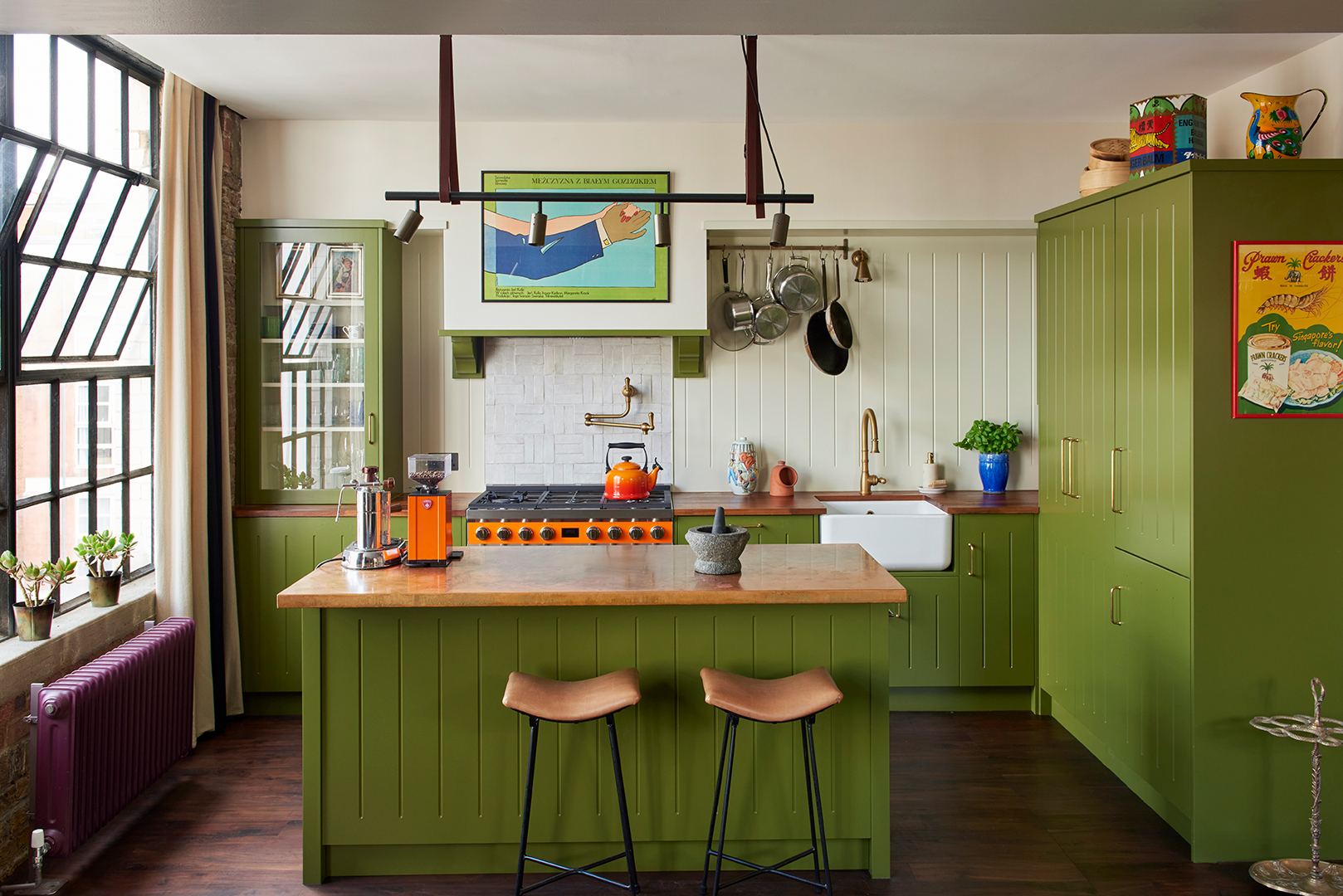 green kitchen