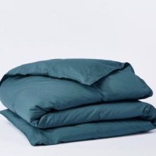 teal comforter