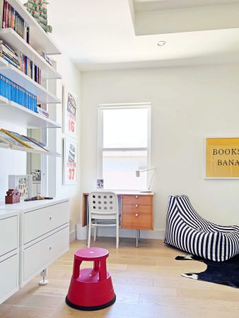 ikea closet shelving holding books