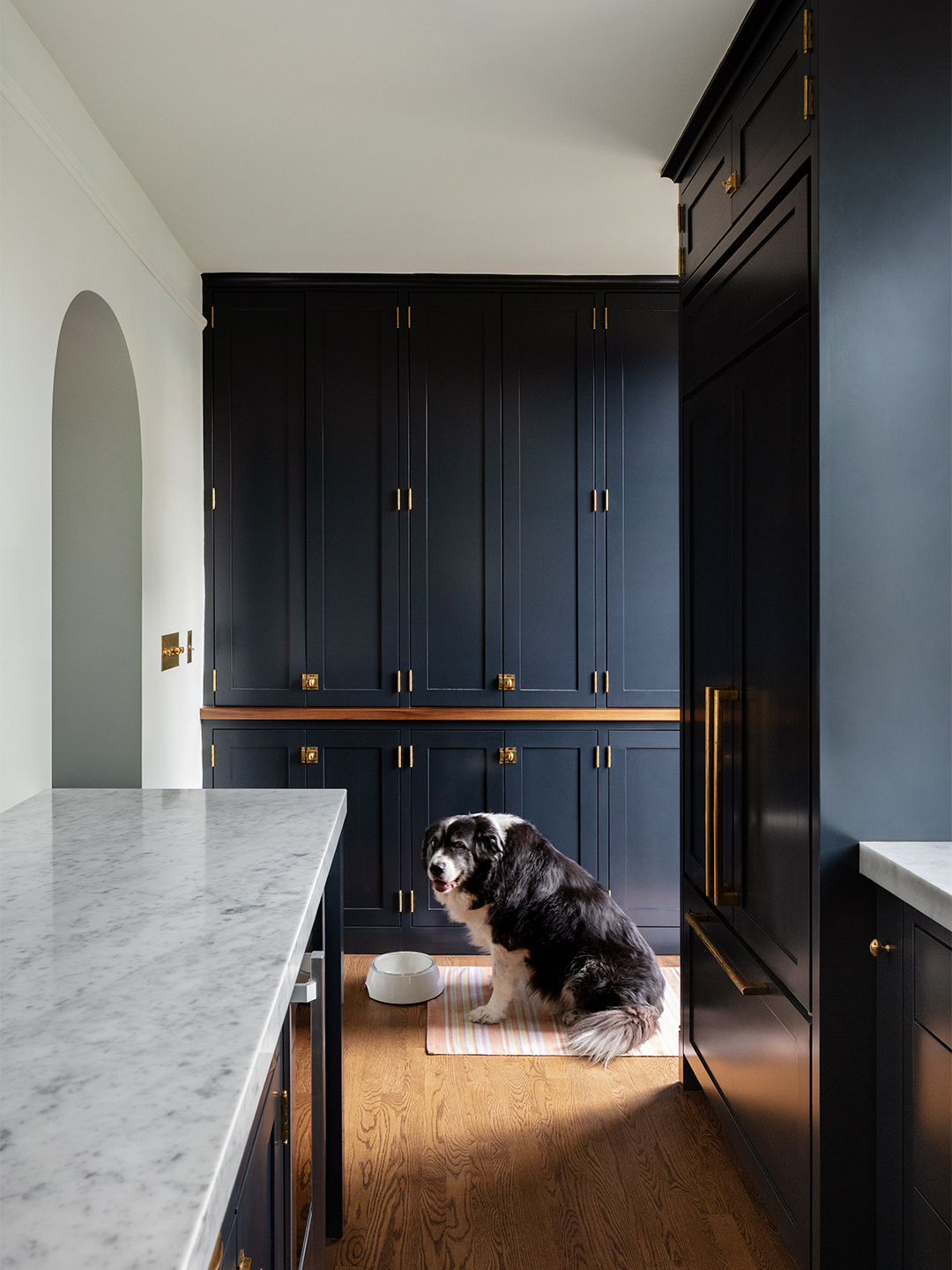 wall of pantry cabinets