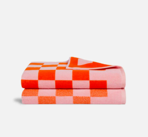  colorful checkered towels