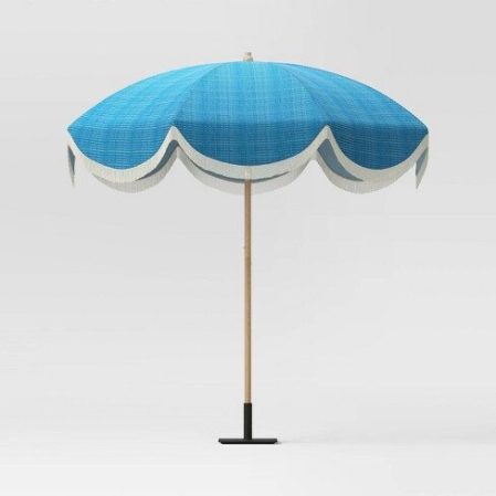  Blue umbrella.