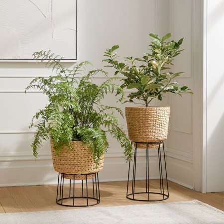  tall wicker standing planter