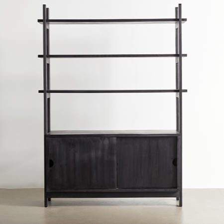  Black Wood Storage Hutch by Urban Outfitters