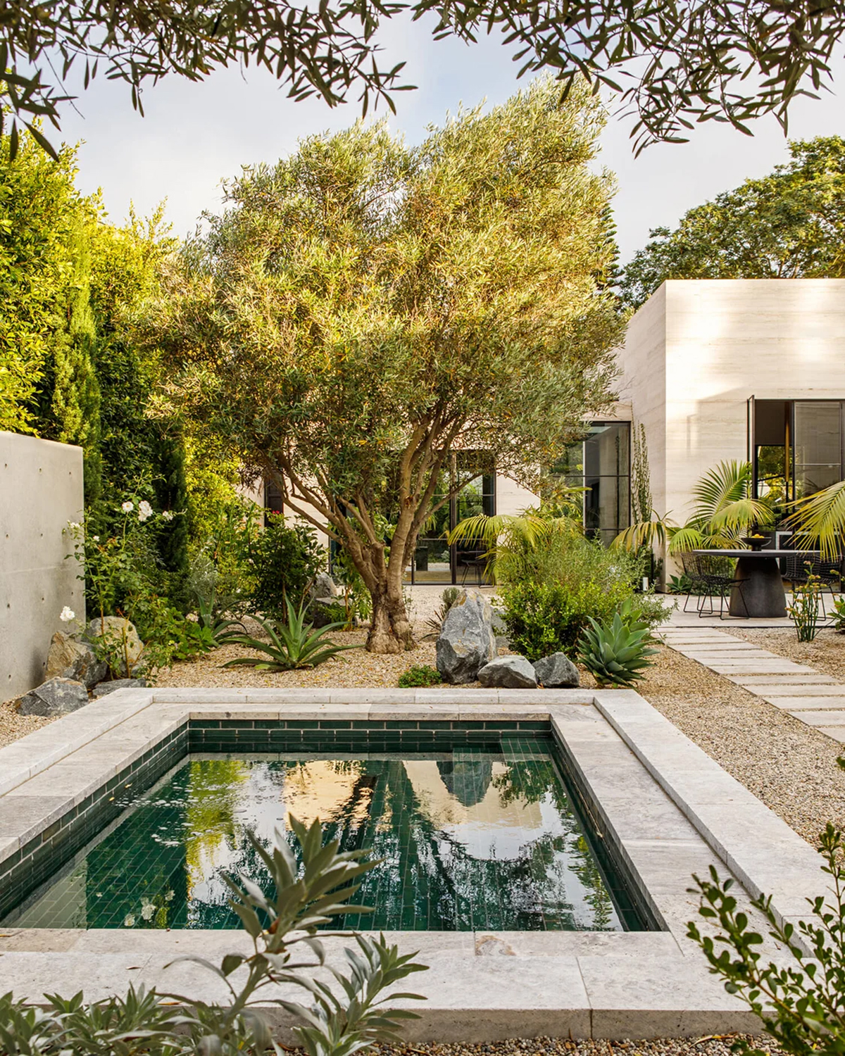 green plunge pool