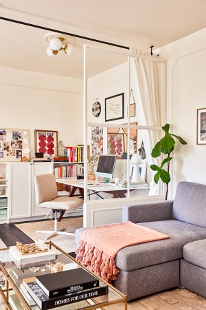 For $420, This Graphic Designer Carved Out a WFH Zone in Her Studio Apartment