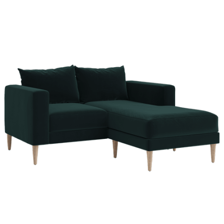  Green Loveseat Sectional by Sabai