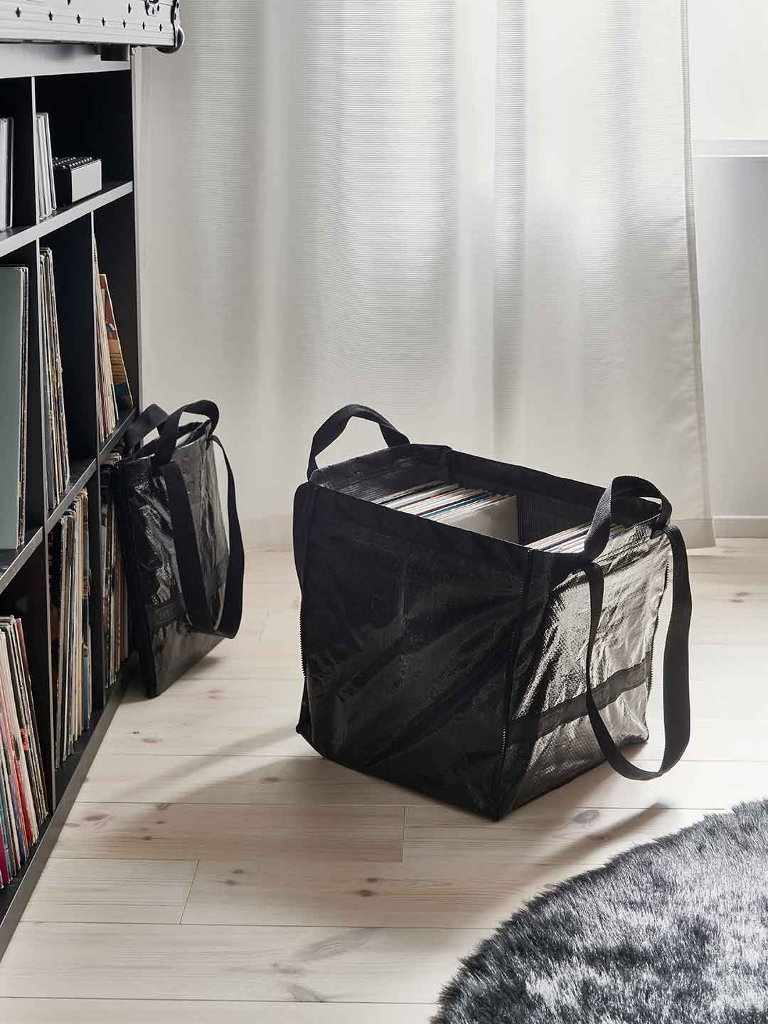 ikea black frakta bag 