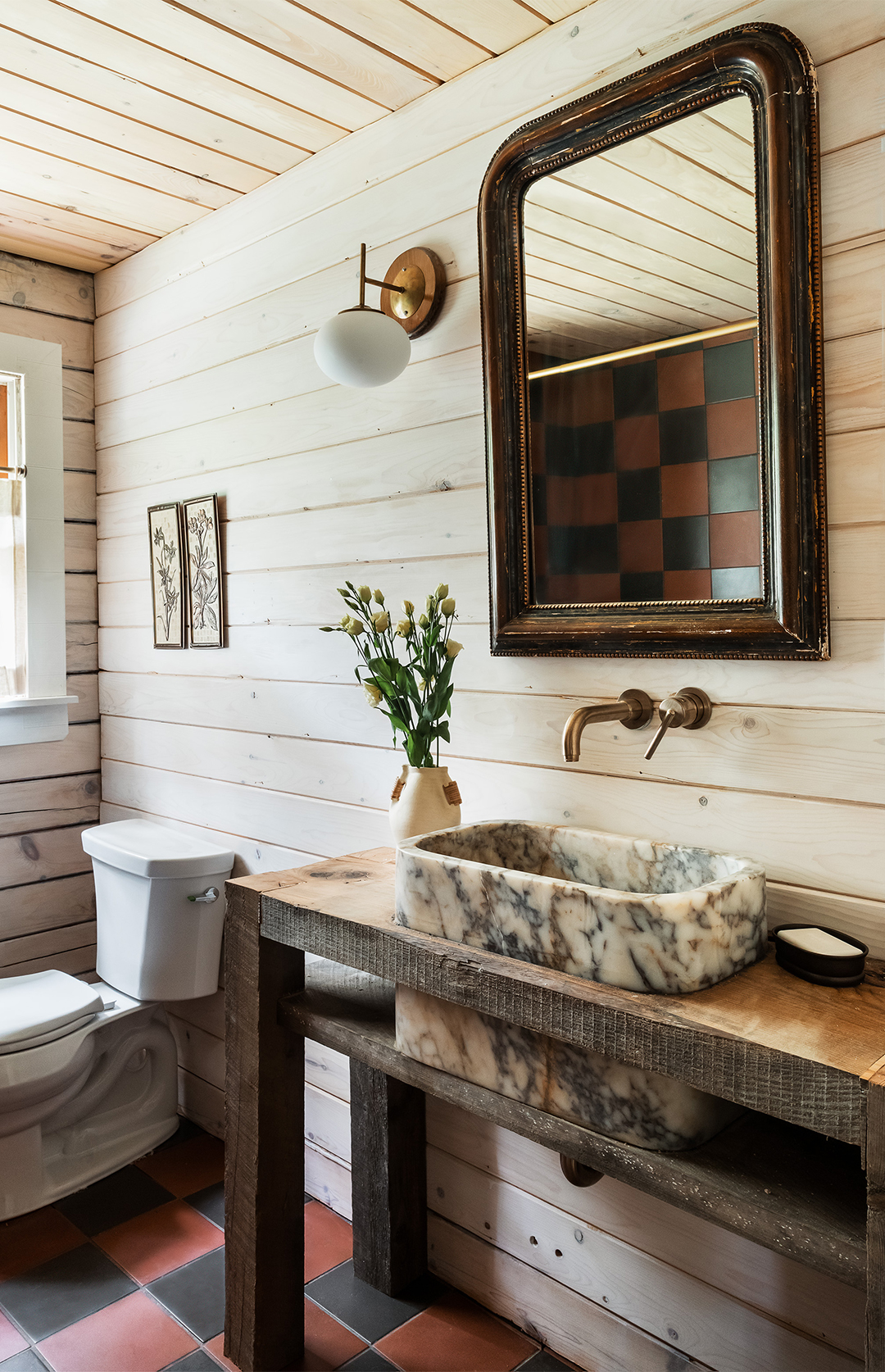 stone sink vanity