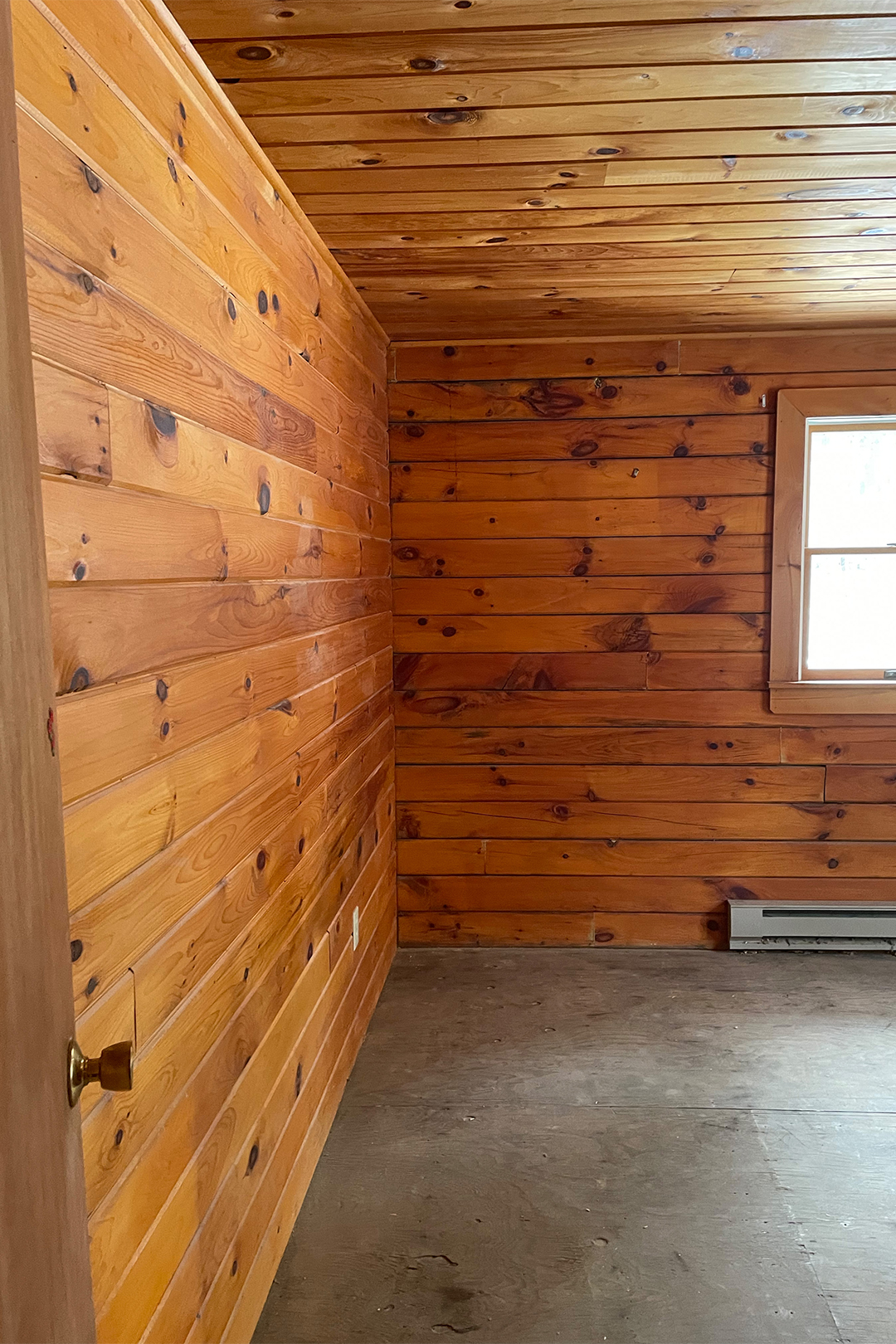 pine wood walls