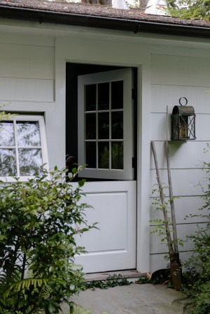 dutch door leading into garage