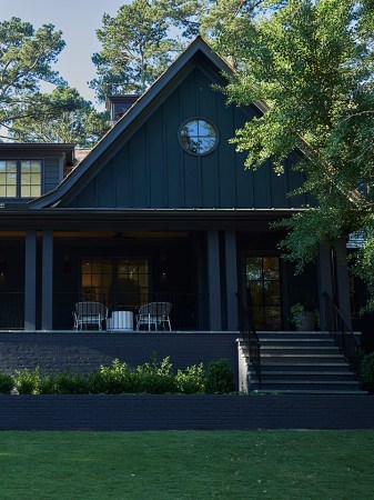 black home exterior