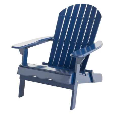  Navy Kalicki Acacia Outdoor Adirondack Chair