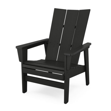  Modern Grand Upright Adirondack Chair in Black